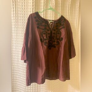 Talbots Patterned Blouse